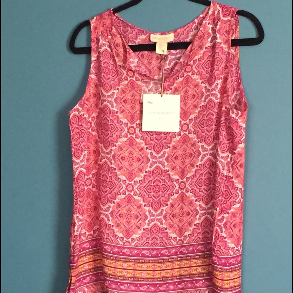 Sleeveless Cynthia Rowleys woman's blouse